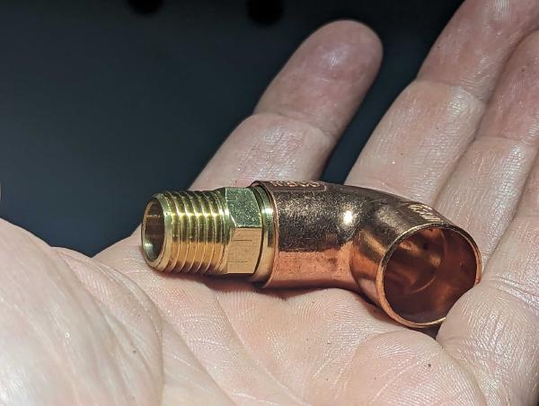 Brass and Copper Adapter Fitting