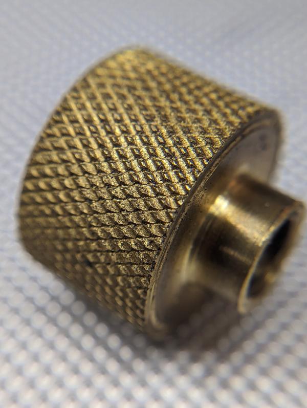 Brass Knurled Knob