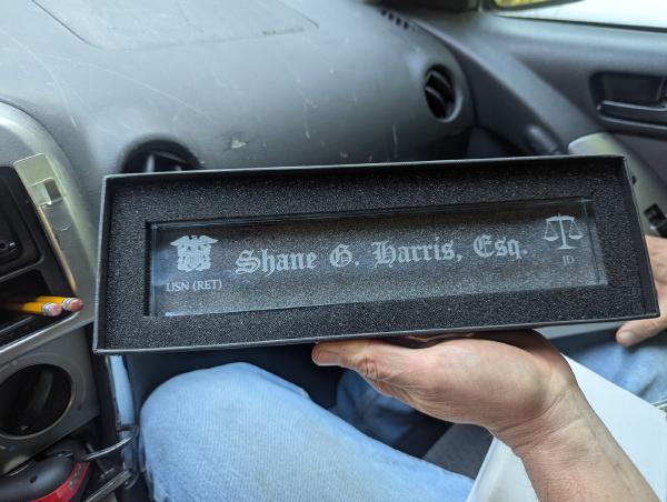Engraved Nameplate