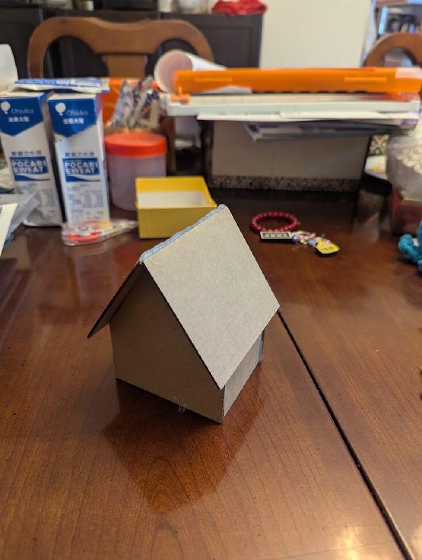 Laser cut "gingerbread" houses