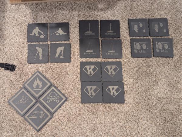 Laser Engraved Coasters