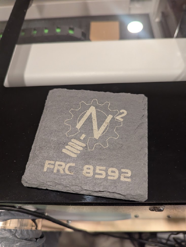 Laser Engraved FRC Coasters
