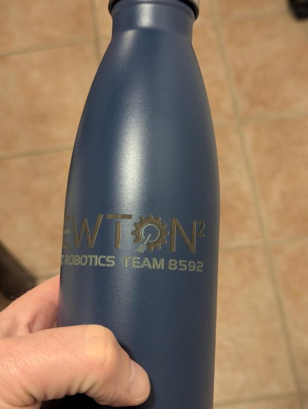 Laser Engraved Water Bottle