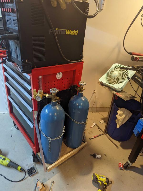 Welder Gas Bottle Storage